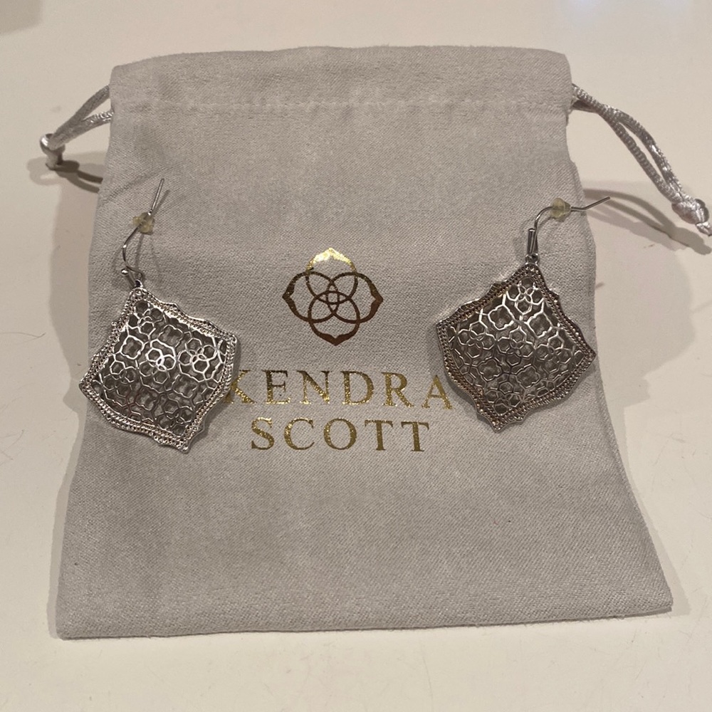 Kendra Scott Kirsten Drop Silver Earrings